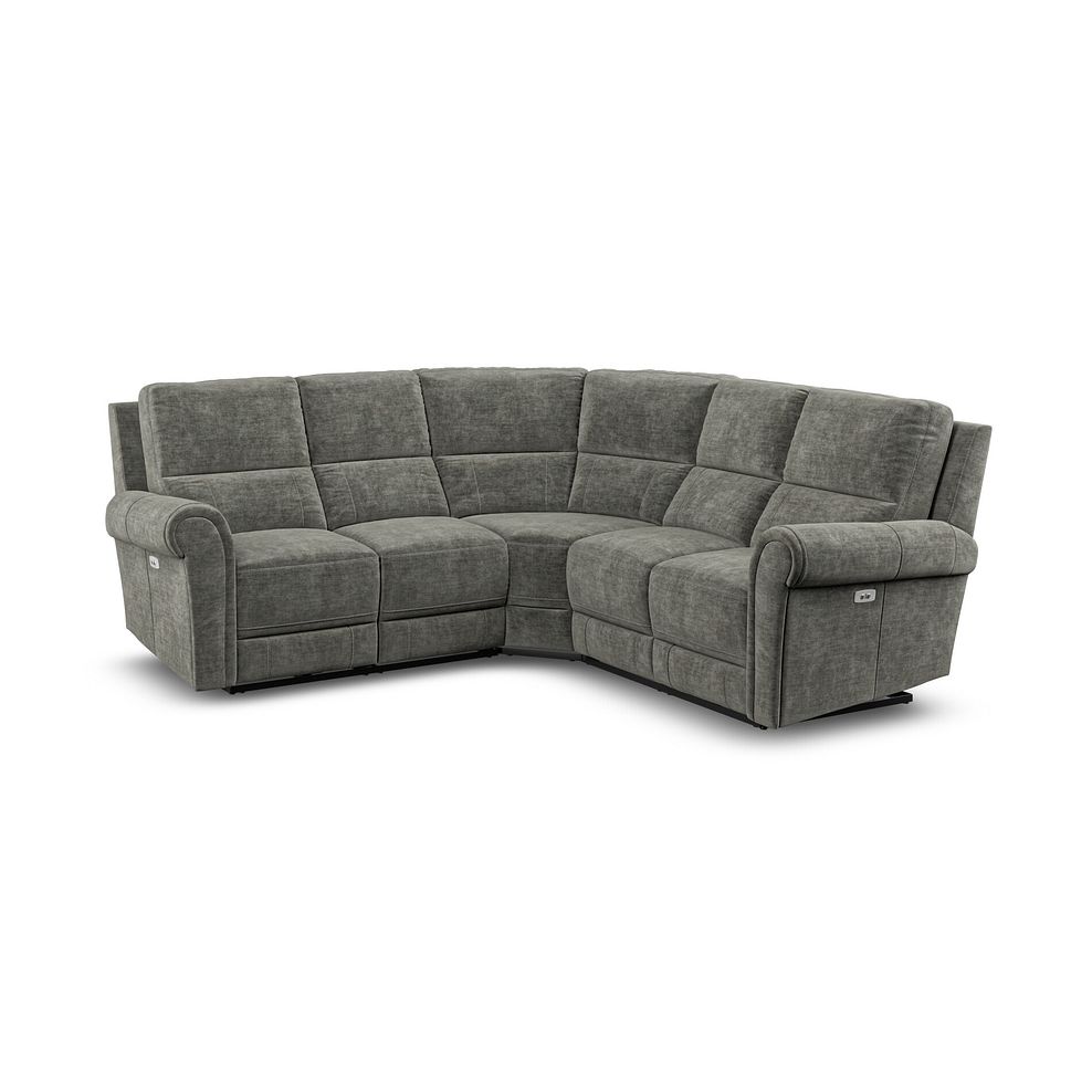Colorado Electric Reclining Modular Group 3 in Plush Charcoal Fabric 1