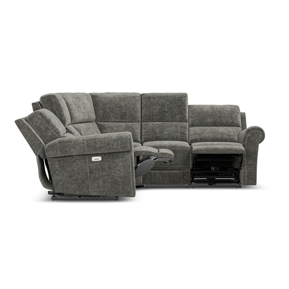 Colorado Electric Reclining Modular Group 3 in Plush Charcoal Fabric 8