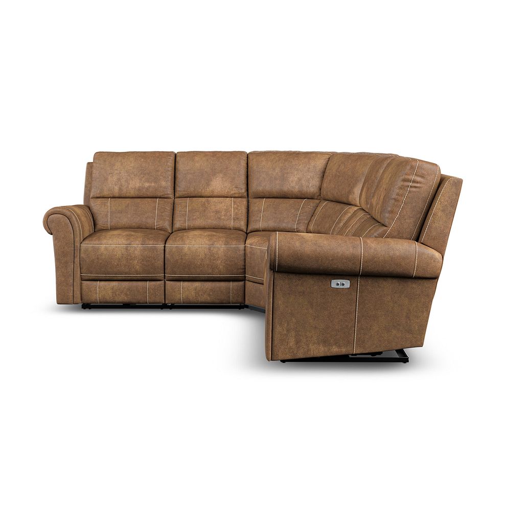 Colorado Electric Reclining Modular Group 3 in Ranch Brown Fabric 5