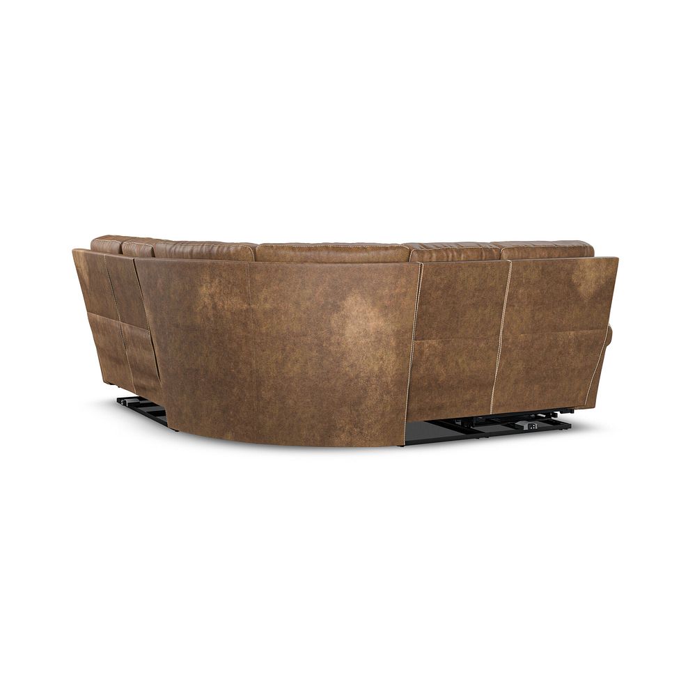 Colorado Electric Reclining Modular Group 3 in Ranch Brown Fabric 6
