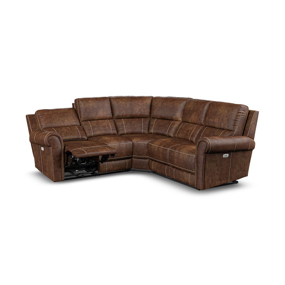 Colorado Electric Reclining Modular Group 3 in Ranch Dark Brown Fabric 4