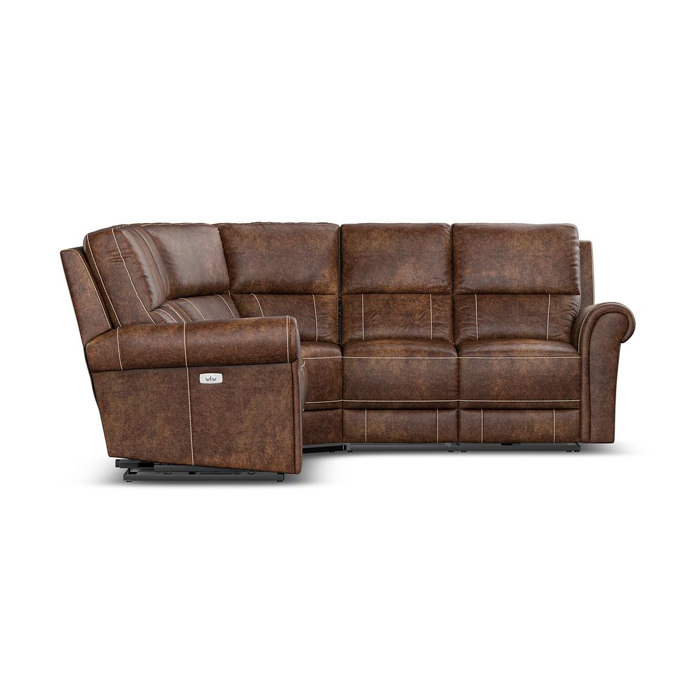 Colorado Electric Reclining Modular Group 3 in Ranch Dark Brown Fabric 8