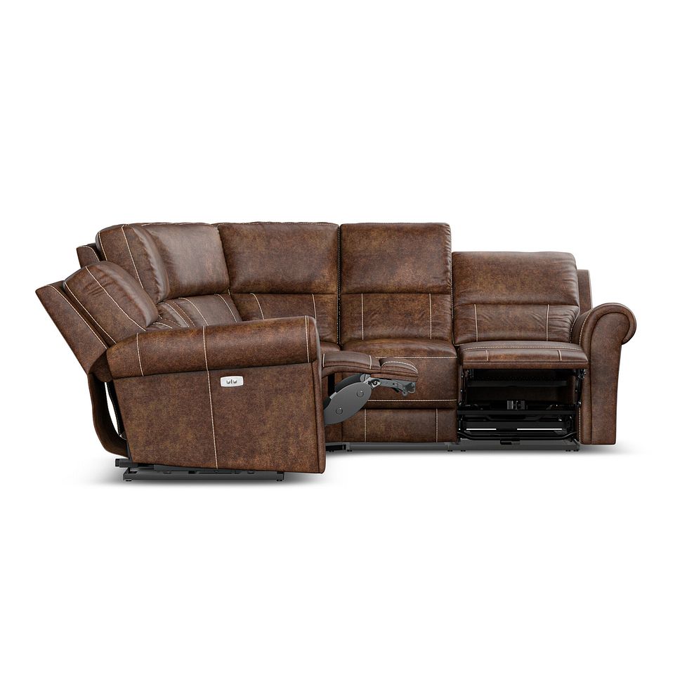 Colorado Electric Reclining Modular Group 3 in Ranch Dark Brown Fabric 9