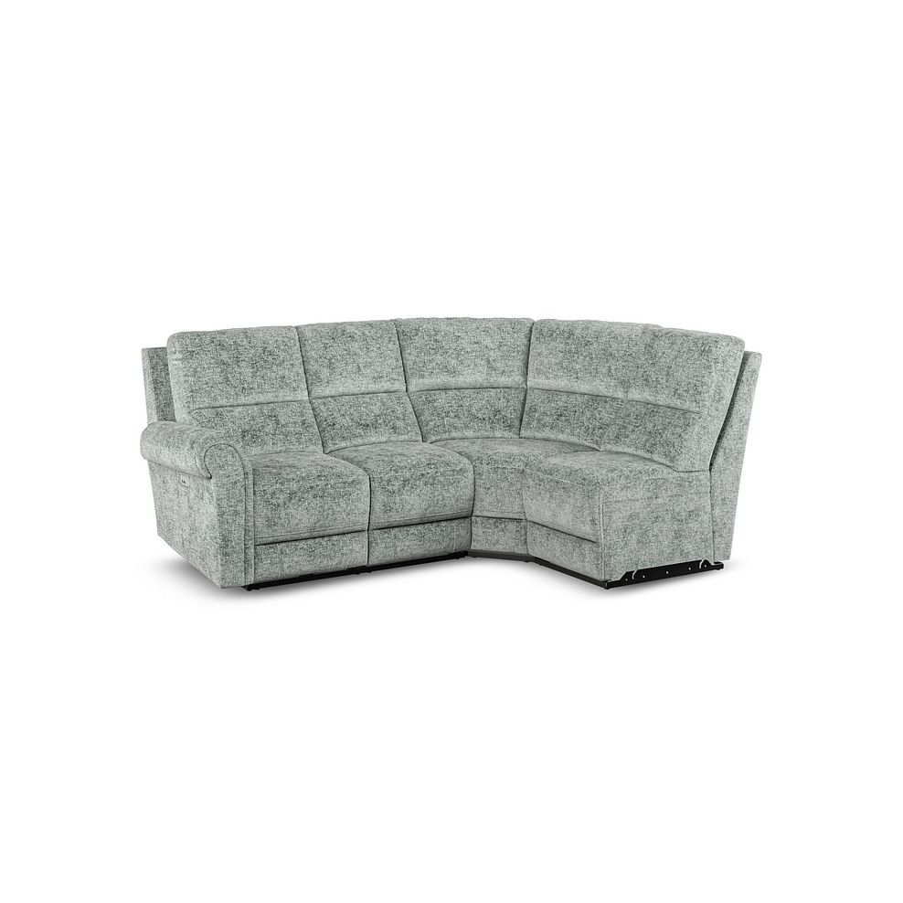 Colorado Electric Reclining Modular Group 4 in Hopsack Platinum Fabric 1