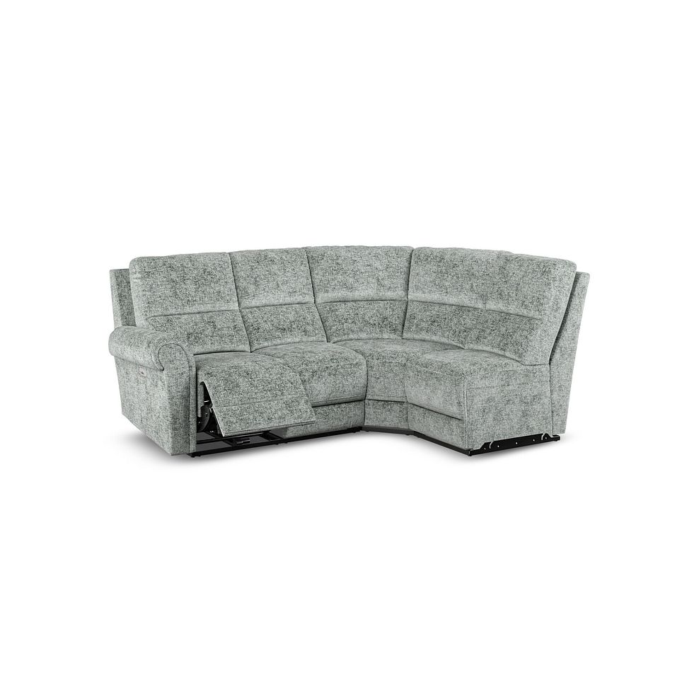 Colorado Electric Reclining Modular Group 4 in Hopsack Platinum Fabric 2