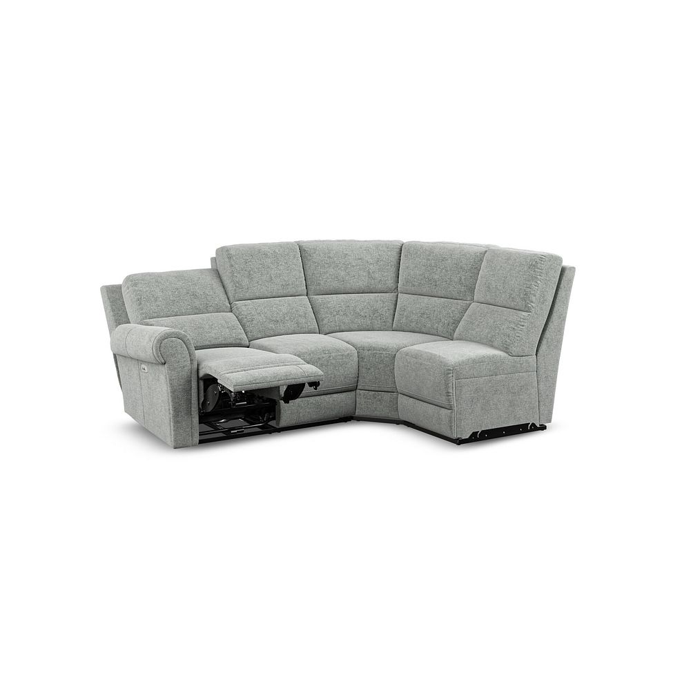 Colorado Electric Reclining Modular Group 4 in Hopsack Platinum Fabric 3