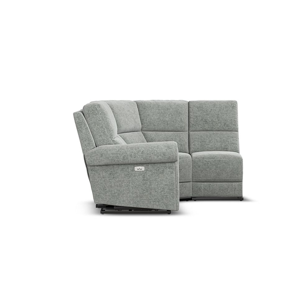 Colorado Electric Reclining Modular Group 4 in Hopsack Platinum Fabric 6