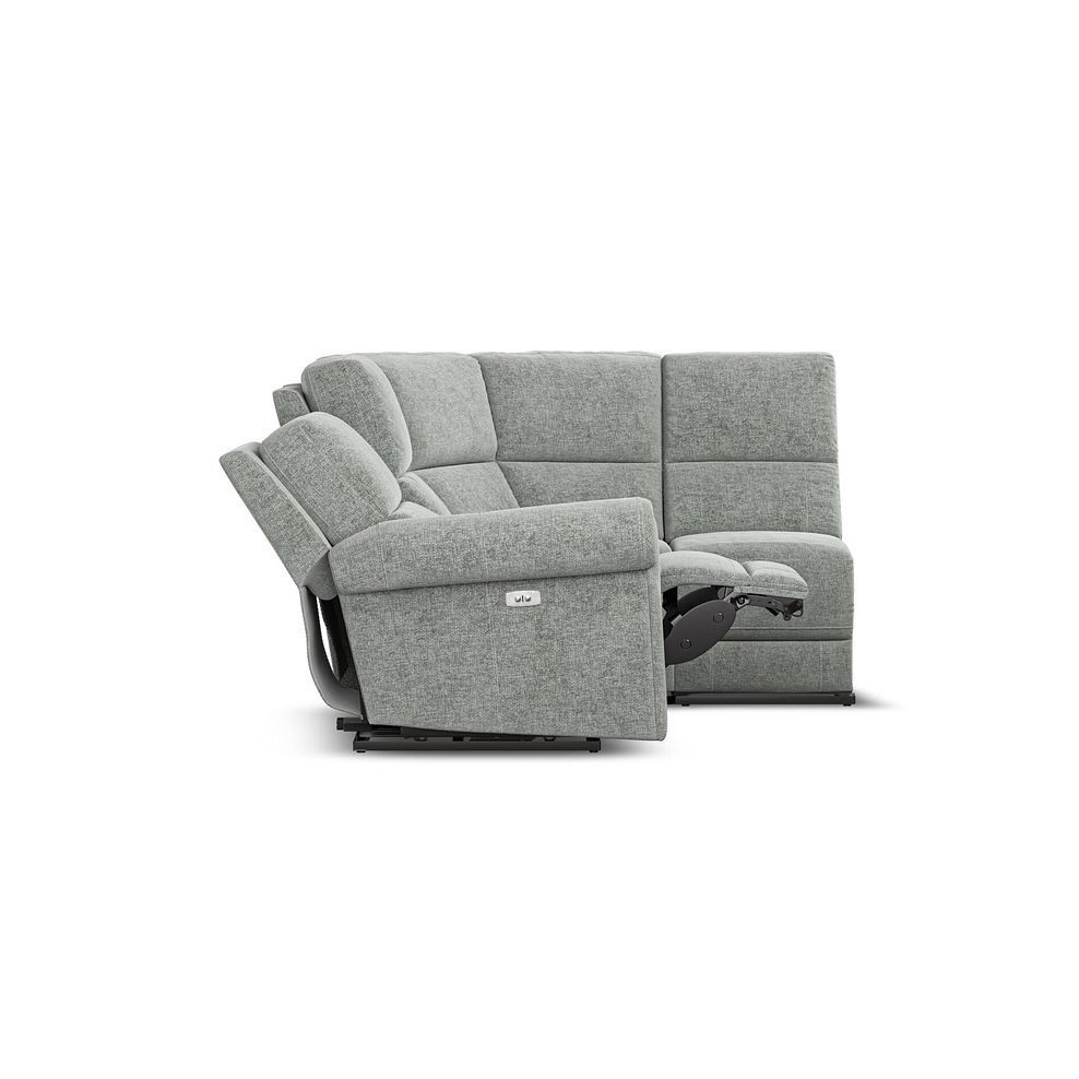 Colorado Electric Reclining Modular Group 4 in Hopsack Platinum Fabric 7