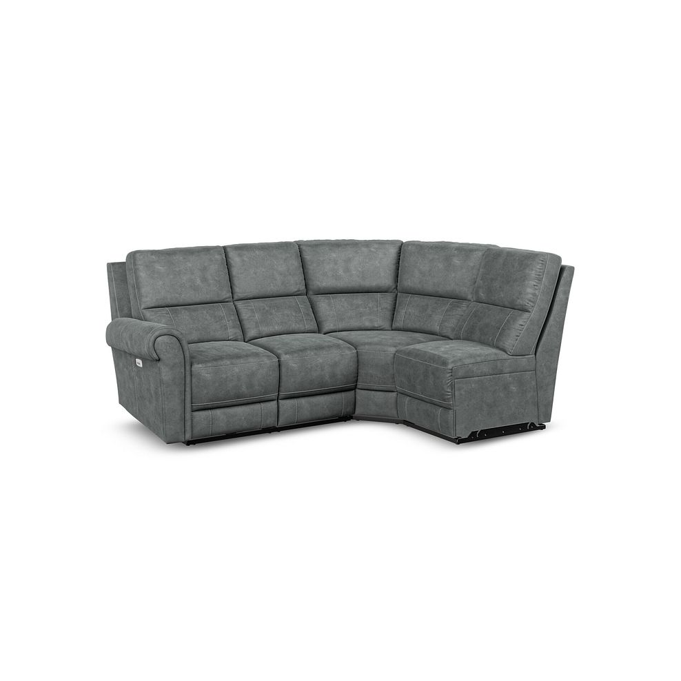 Colorado Electric Reclining Modular Group 4 in Miller Grey Fabric 2