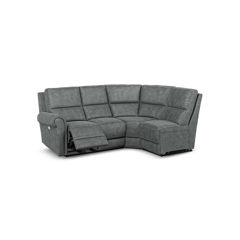 Colorado Electric Reclining Modular Group 4 in Miller Grey Fabric 3