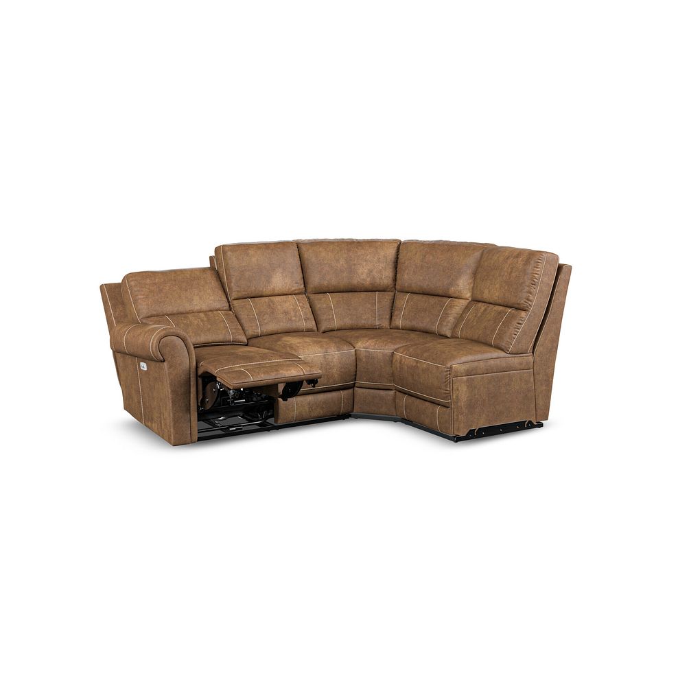 Colorado Electric Reclining Modular Group 4 in Ranch Brown Fabric 4