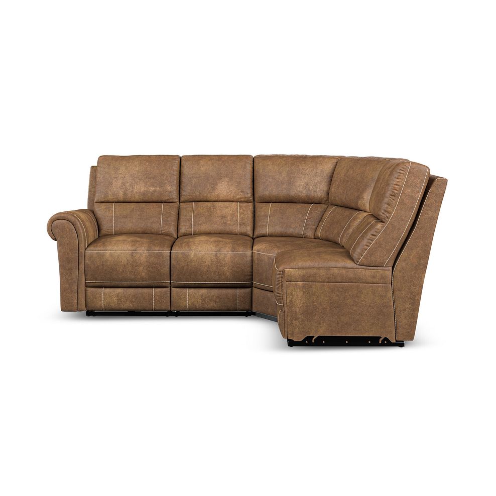 Colorado Electric Reclining Modular Group 4 in Ranch Brown Fabric 5