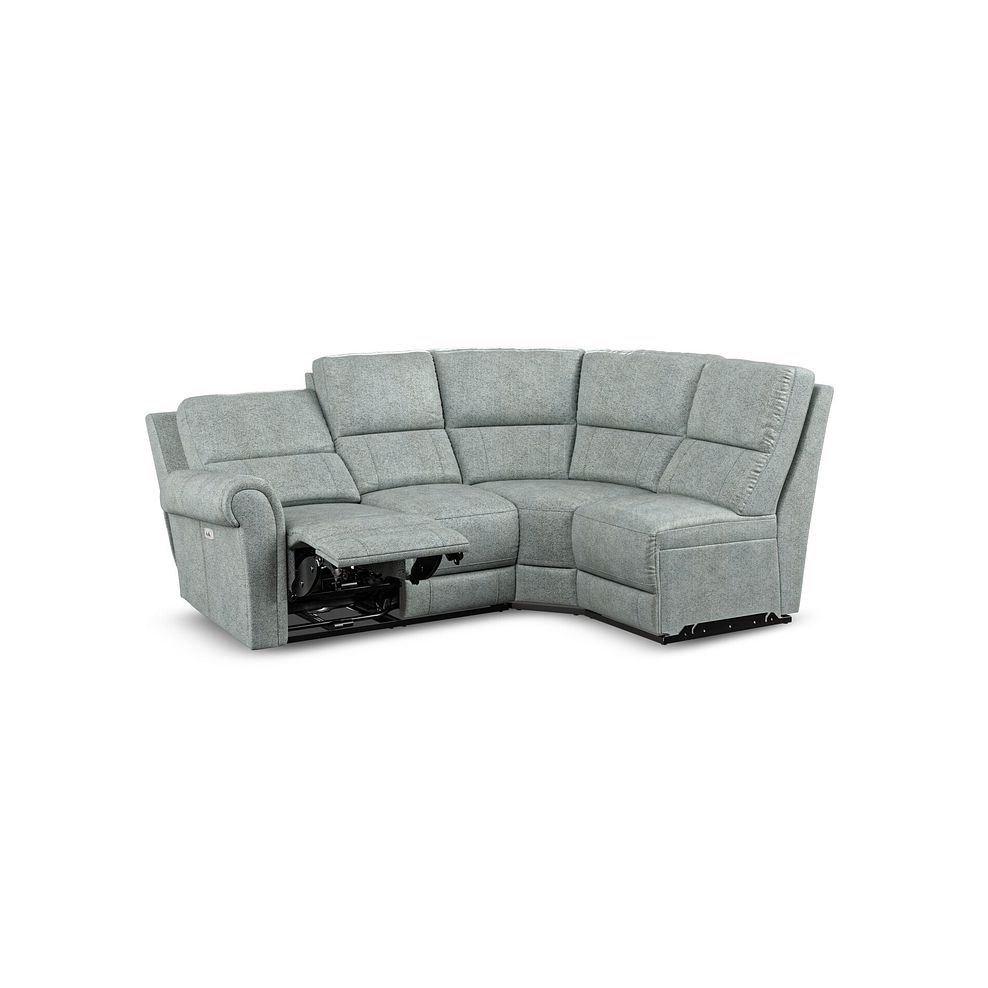 Colorado Electric Reclining Modular Group 4 in Santos Steel Fabric 4