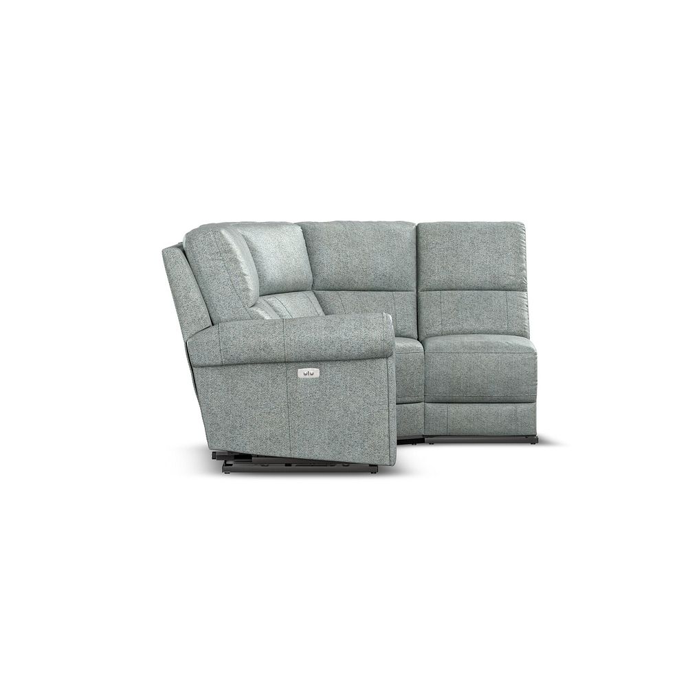 Colorado Electric Reclining Modular Group 4 in Santos Steel Fabric 7