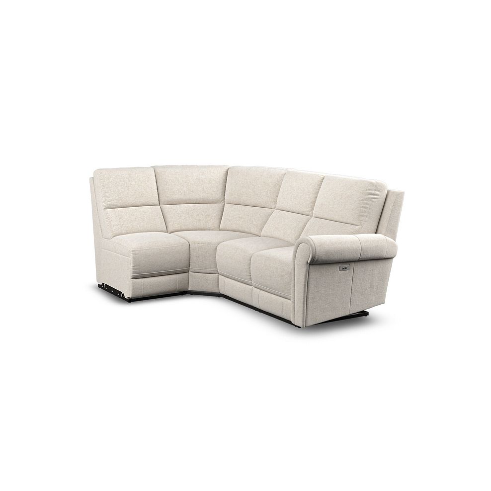 Colorado Electric Reclining Modular Group 5 in Hopsack Natural Fabric 2