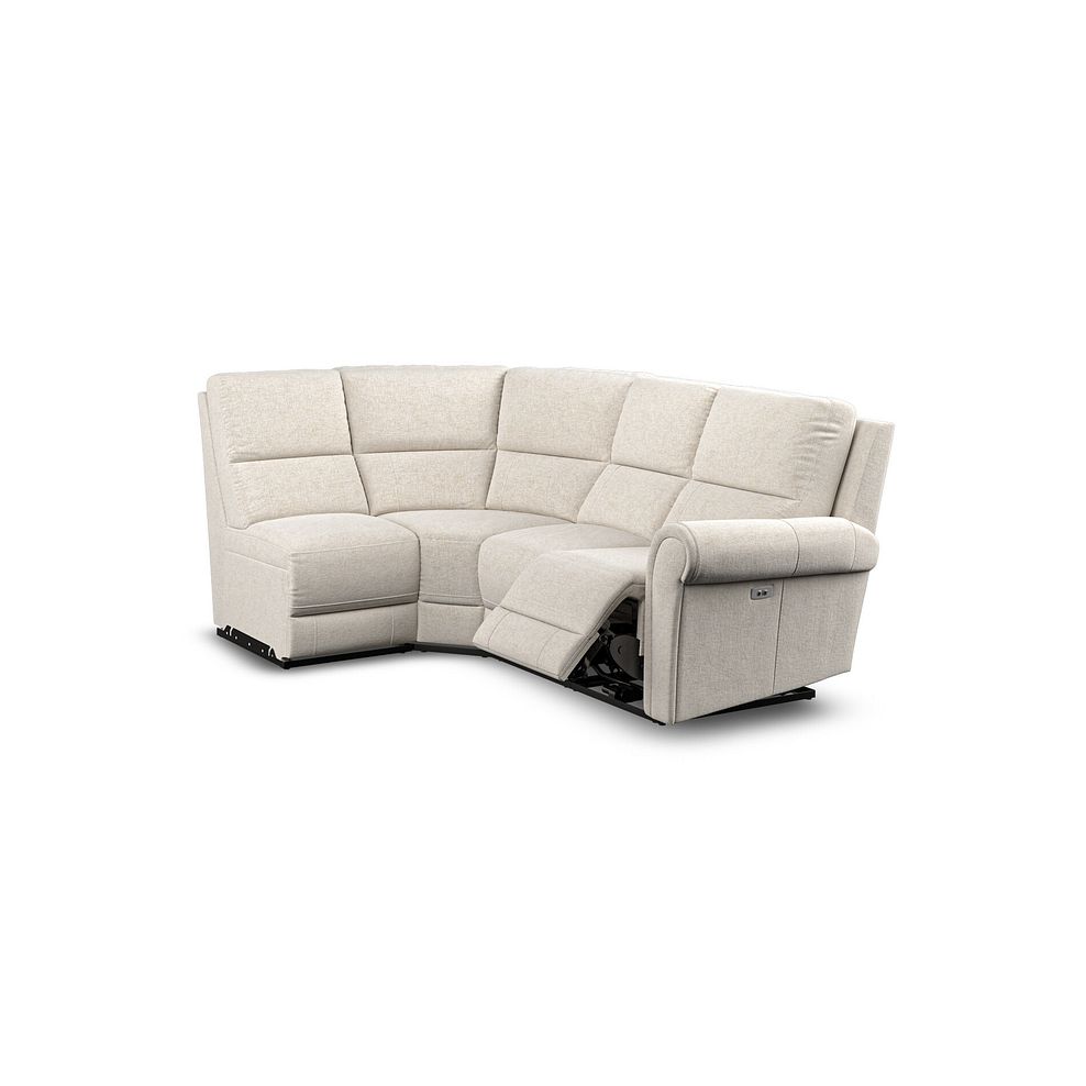 Colorado Electric Reclining Modular Group 5 in Hopsack Natural Fabric 3