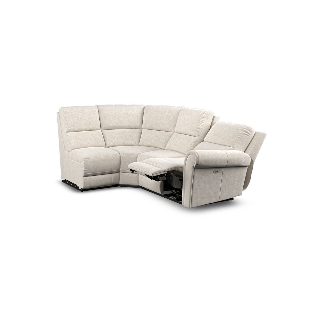 Colorado Electric Reclining Modular Group 5 in Hopsack Natural Fabric 4