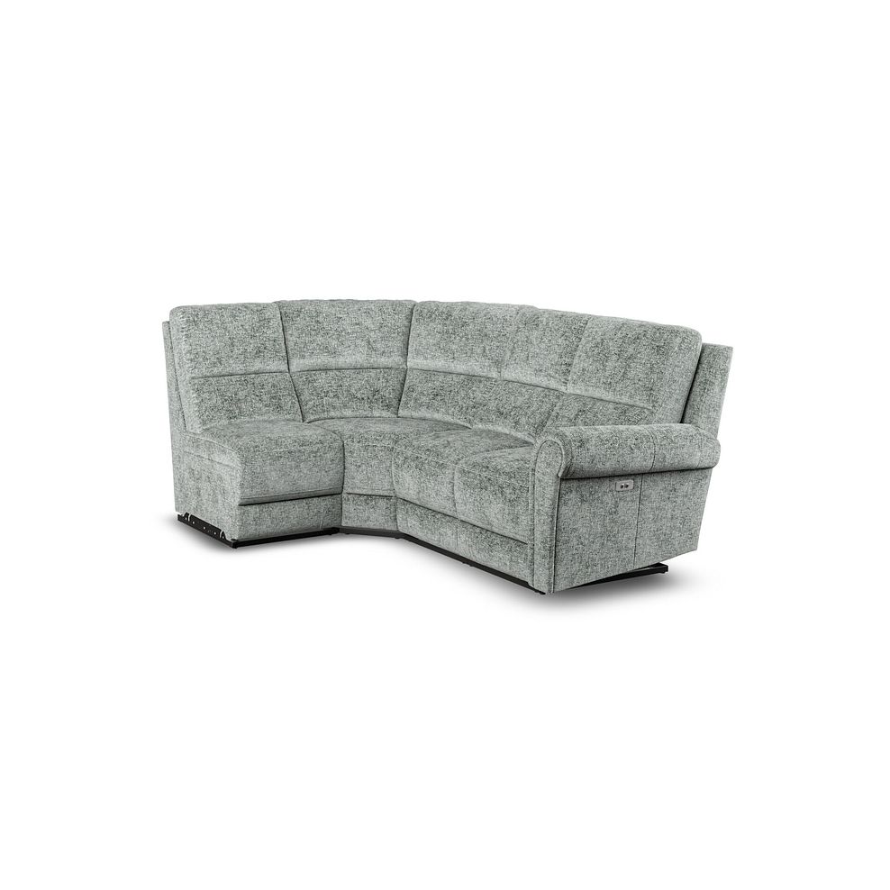 Colorado Electric Reclining Modular Group 5 in Hopsack Platinum Fabric 1