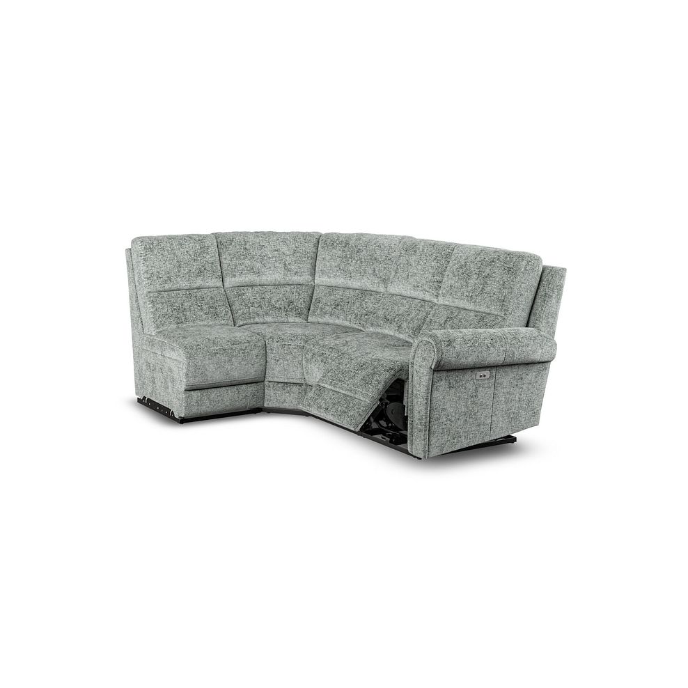 Colorado Electric Reclining Modular Group 5 in Hopsack Platinum Fabric 2