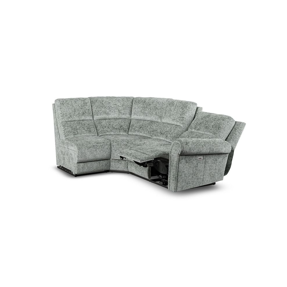 Colorado Electric Reclining Modular Group 5 in Hopsack Platinum Fabric 3