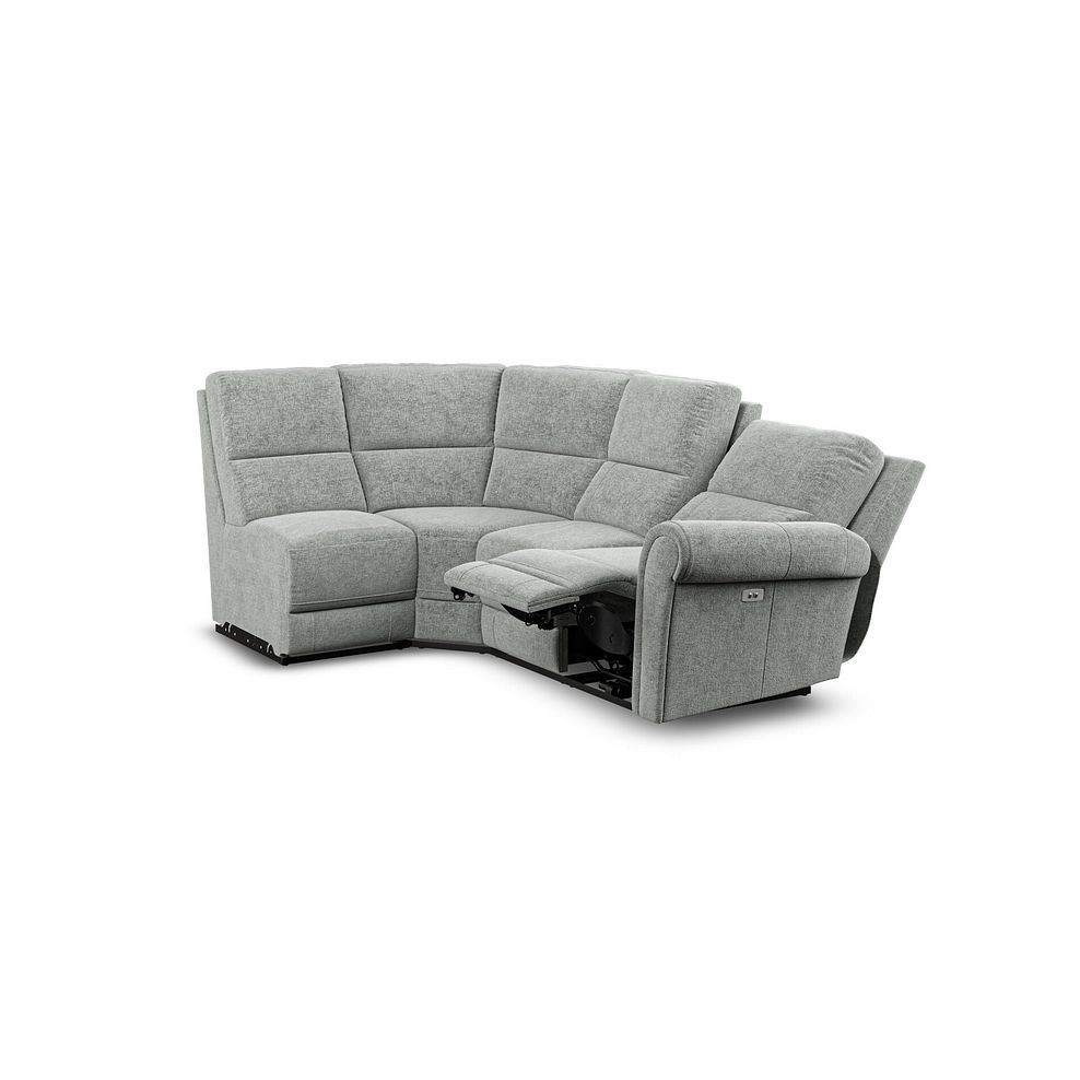Colorado Electric Reclining Modular Group 5 in Hopsack Platinum Fabric 4