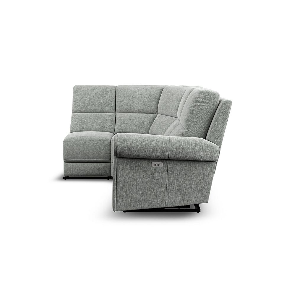 Colorado Electric Reclining Modular Group 5 in Hopsack Platinum Fabric 5