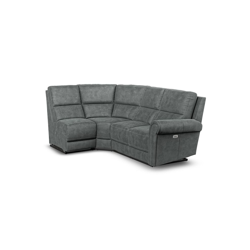 Colorado Electric Reclining Modular Group 5 in Miller Grey Fabric 2