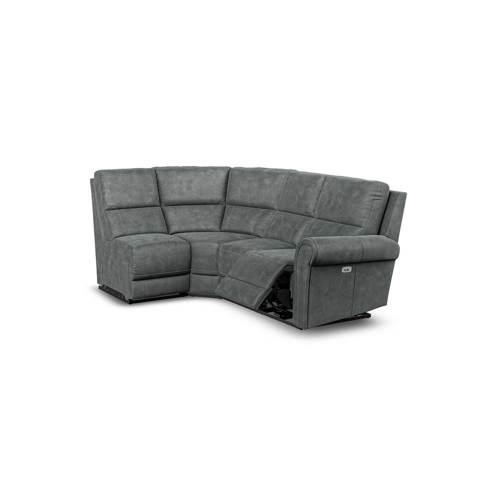 Colorado Electric Reclining Modular Group 5 in Miller Grey Fabric 3