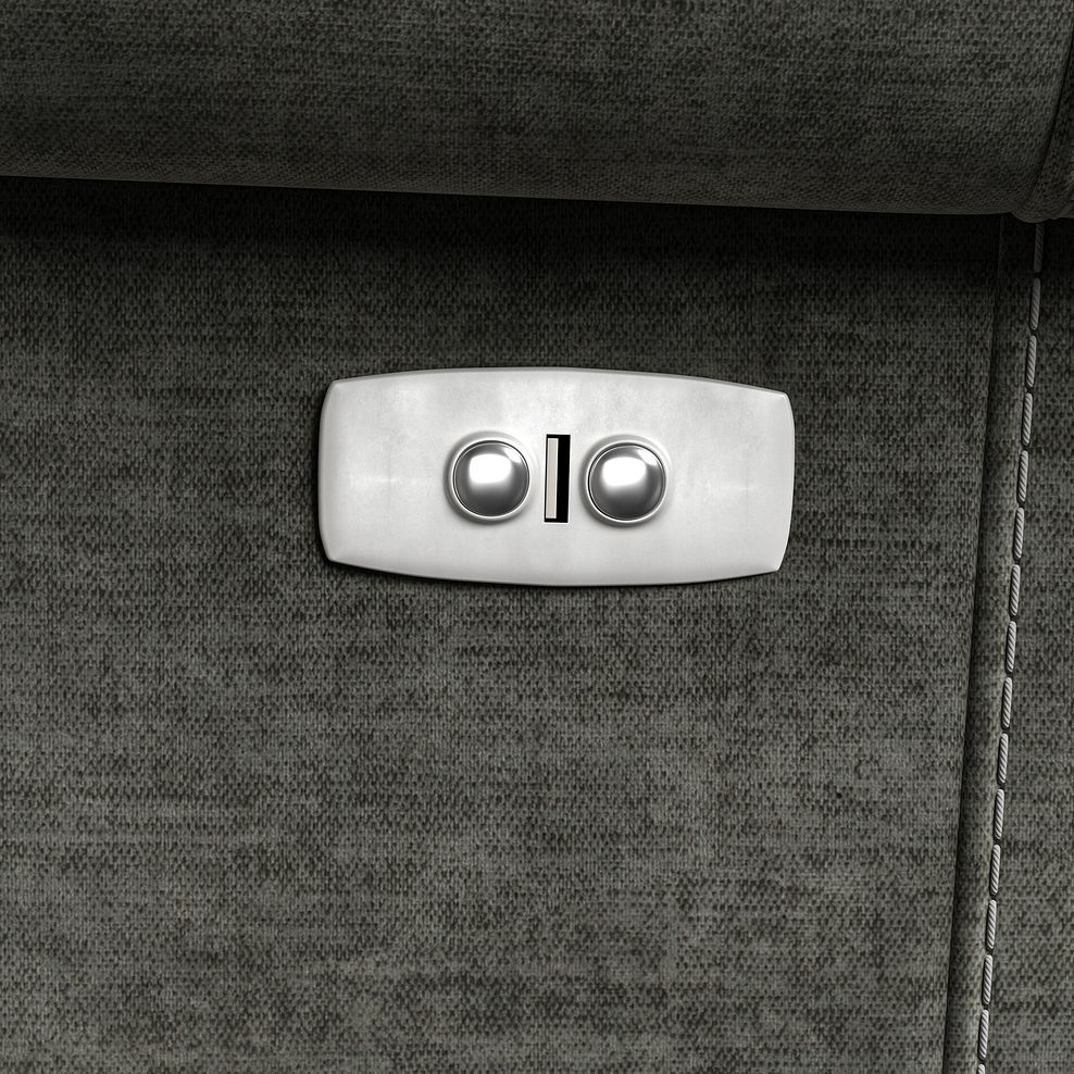 Colorado Electric Reclining Modular Group 5 in Plush Charcoal Fabric 12