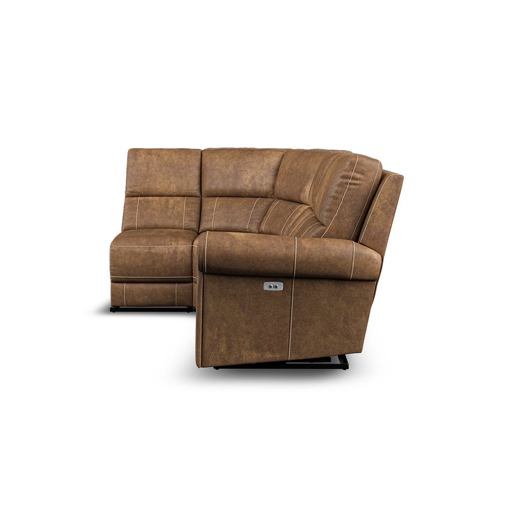 Colorado Electric Reclining Modular Group 5 in Ranch Brown Fabric 5
