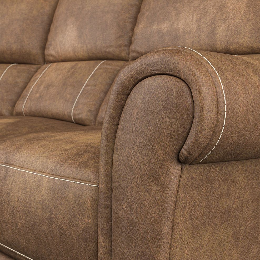 Colorado Electric Reclining Modular Group 5 in Ranch Brown Fabric 10