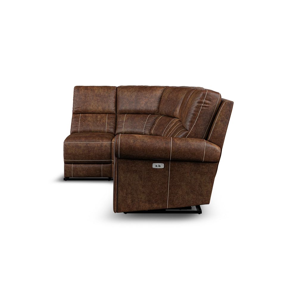 Colorado Electric Reclining Modular Group 5 in Ranch Dark Brown Fabric 5
