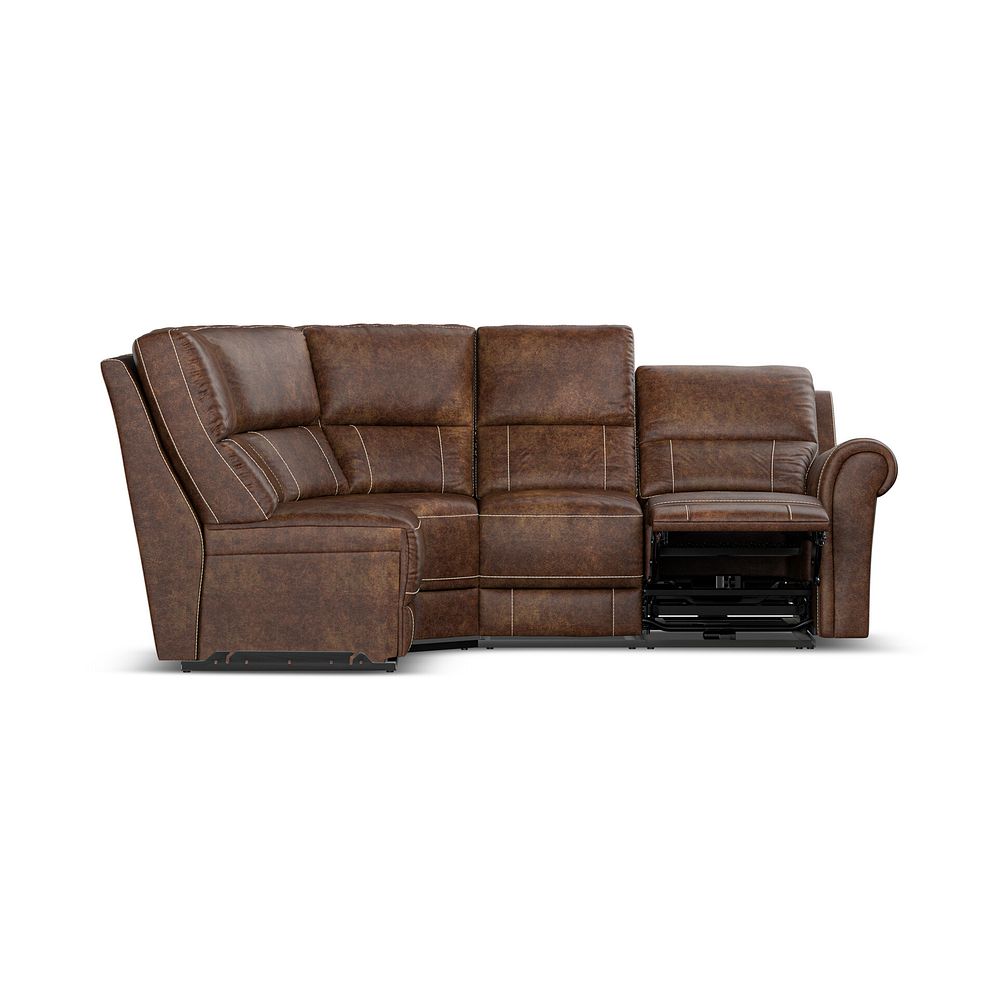 Colorado Electric Reclining Modular Group 5 in Ranch Dark Brown Fabric 8