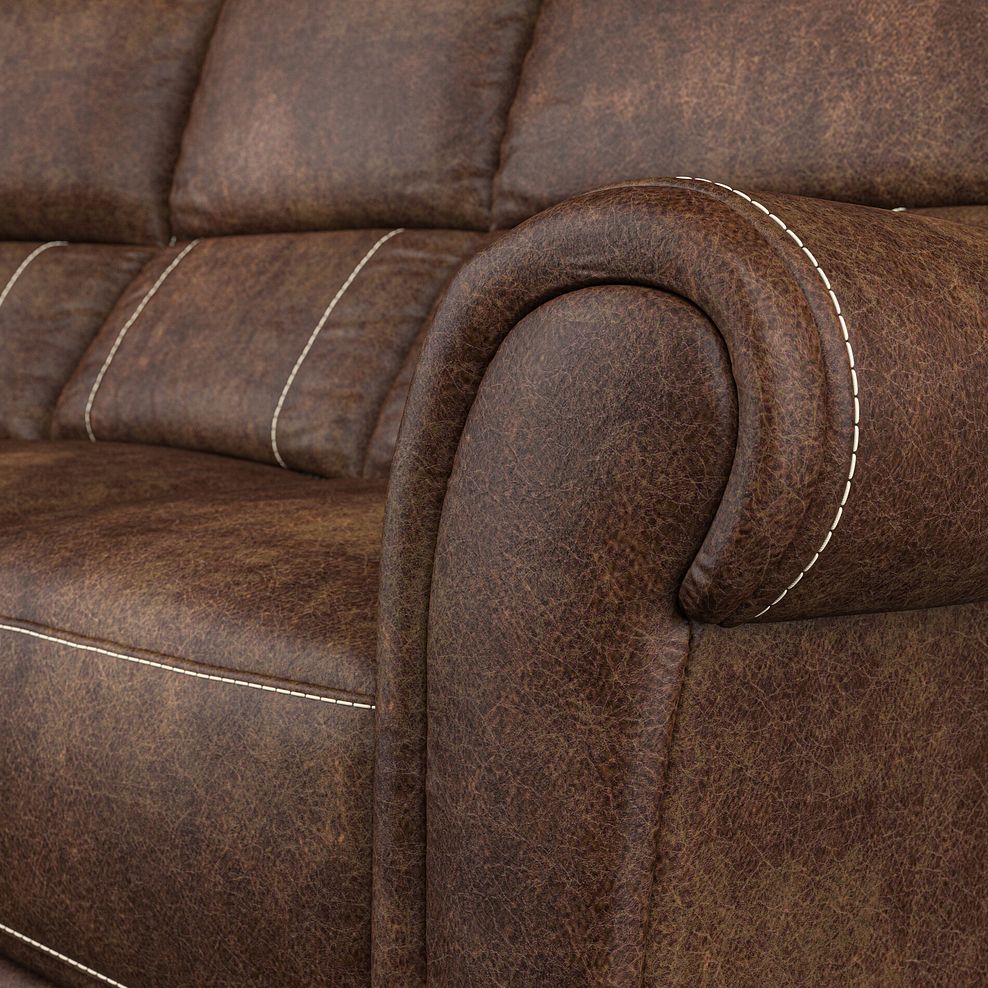 Colorado Electric Reclining Modular Group 5 in Ranch Dark Brown Fabric 10