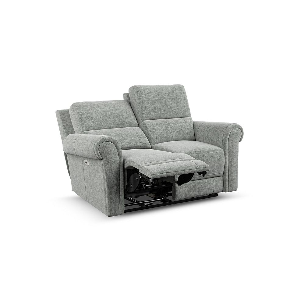 Colorado Electric Reclining Modular Group 8 in Hopsack Platinum Fabric 4