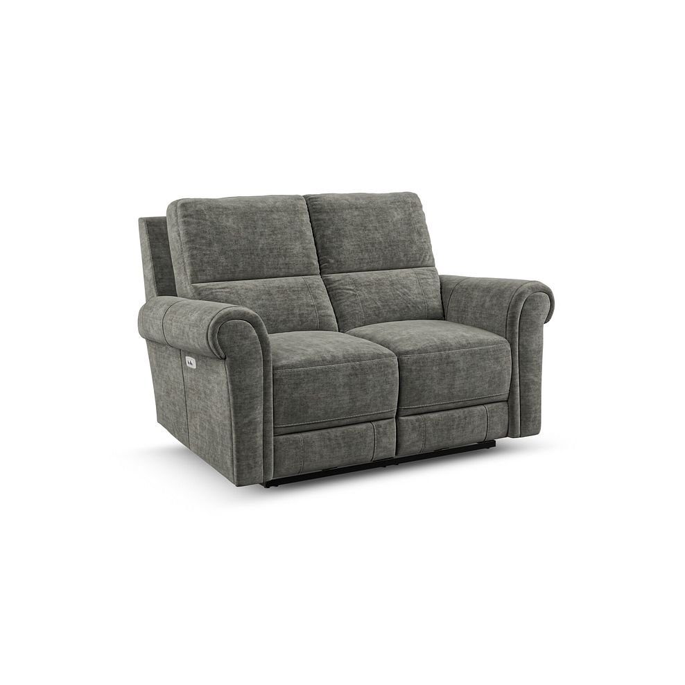 Colorado Electric Reclining Modular Group 8 in Plush Charcoal Fabric 2