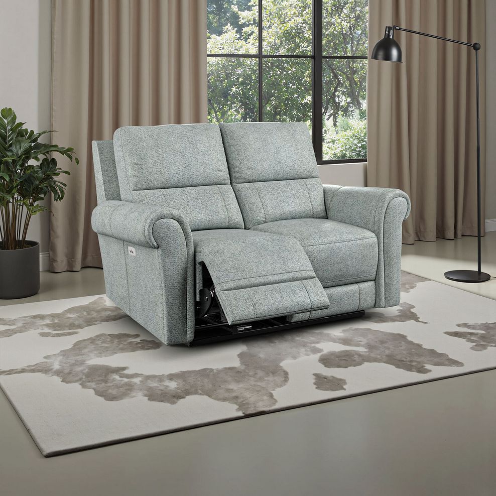 Colorado Electric Reclining Modular Group 8 in Santos Steel Fabric 1