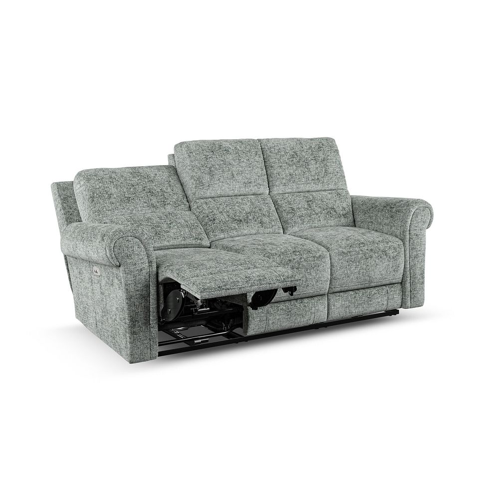 Colorado Electric Reclining Modular Group 9 in Hopsack Platinum Fabric 3
