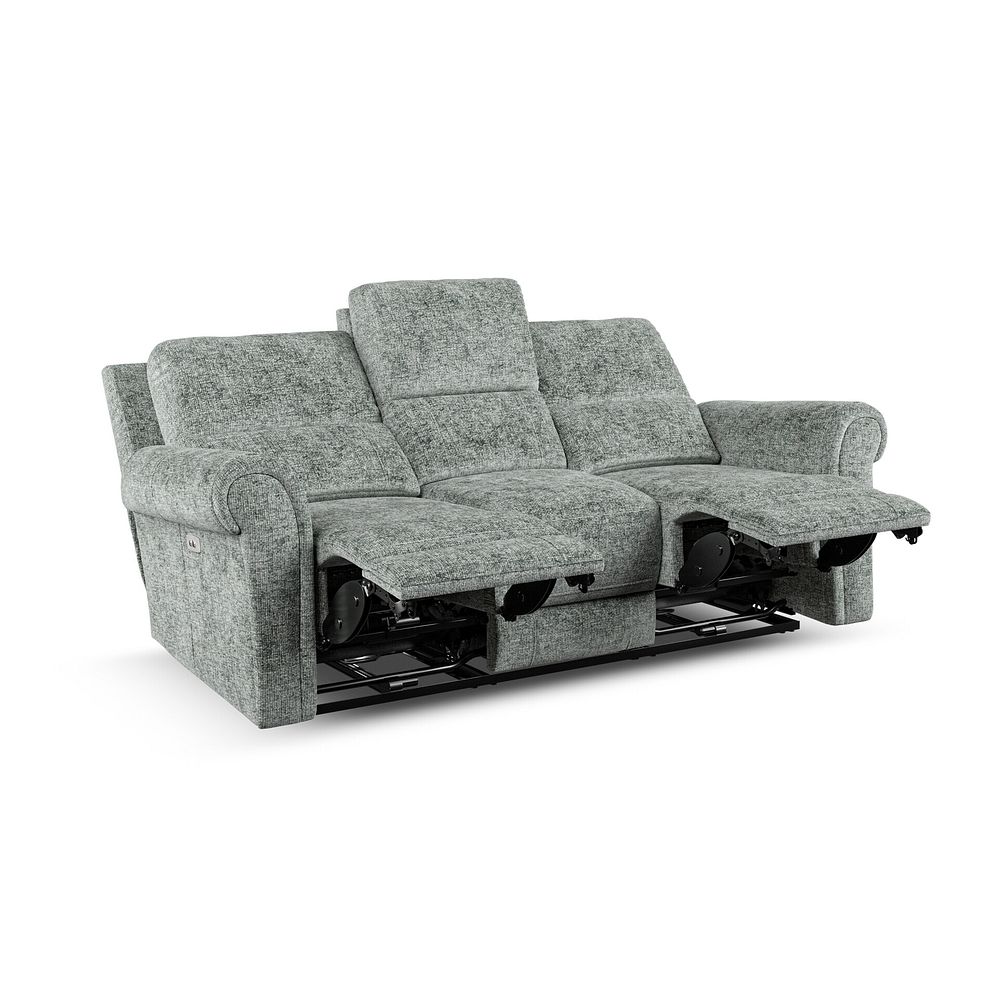 Colorado Electric Reclining Modular Group 9 in Hopsack Platinum Fabric 4