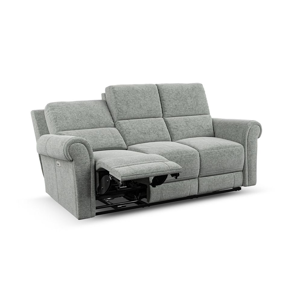 Colorado Electric Reclining Modular Group 9 in Hopsack Platinum Fabric 3