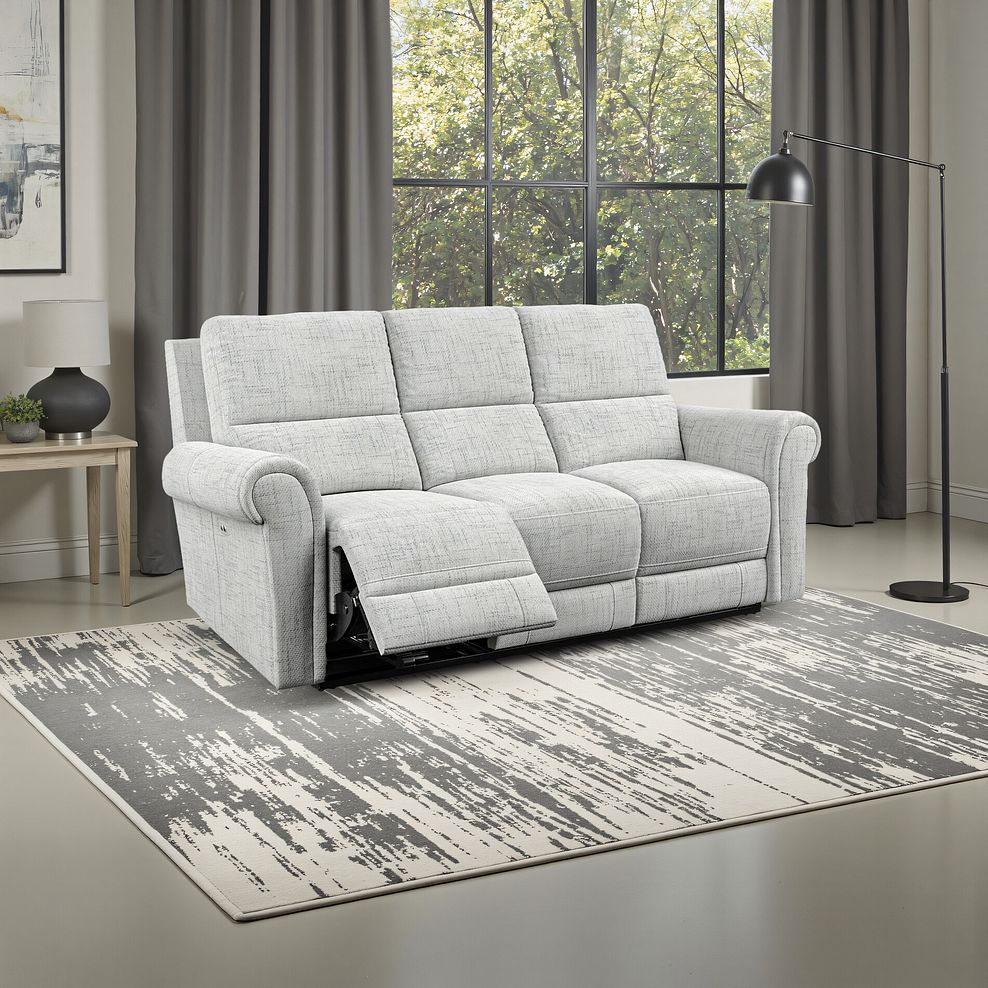 Colorado Electric Reclining Modular Group 9 in Keswick Dove Fabric 14