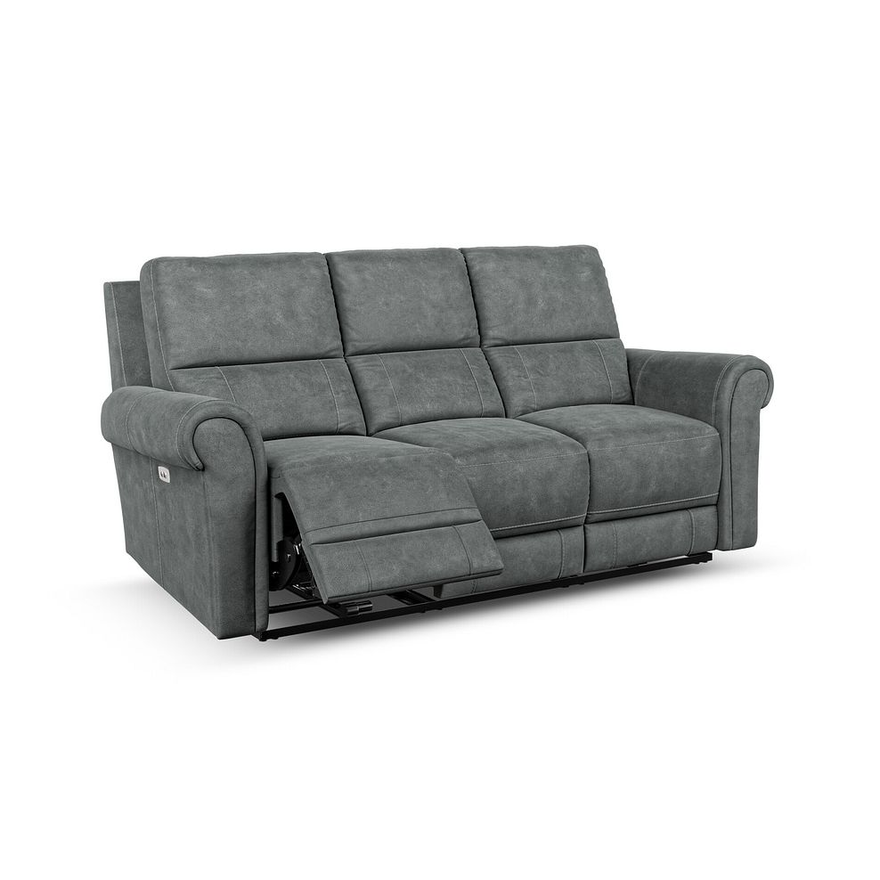 Colorado Electric Reclining Modular Group 9 in Miller Grey Fabric 2