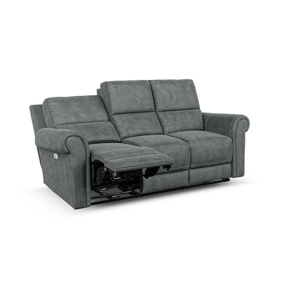 Colorado Electric Reclining Modular Group 9 in Miller Grey Fabric 3