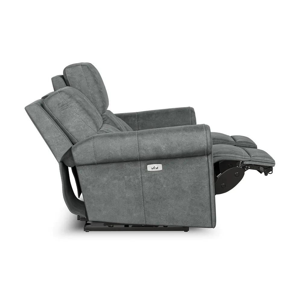 Colorado Electric Reclining Modular Group 9 in Miller Grey Fabric 6