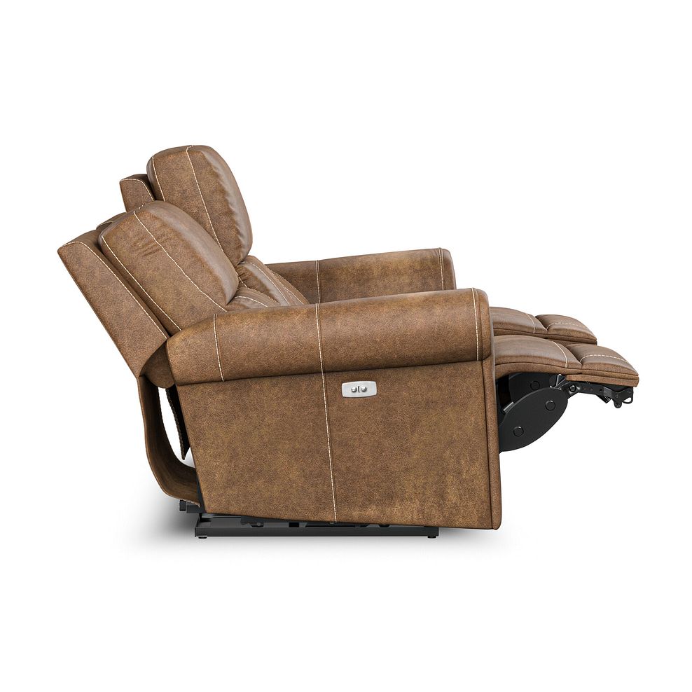 Colorado Electric Reclining Modular Group 9 in Ranch Brown Fabric 7