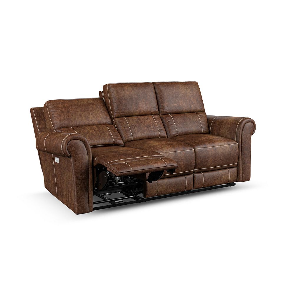 Colorado Electric Reclining Modular Group 9 in Ranch Dark Brown Fabric 3