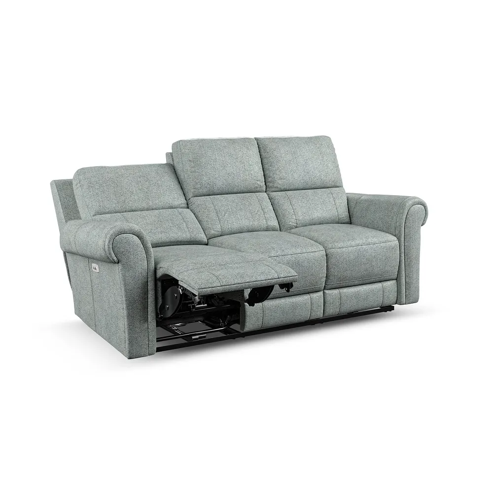 Colorado Electric Reclining Modular Group 9 in Santos Steel Fabric 3