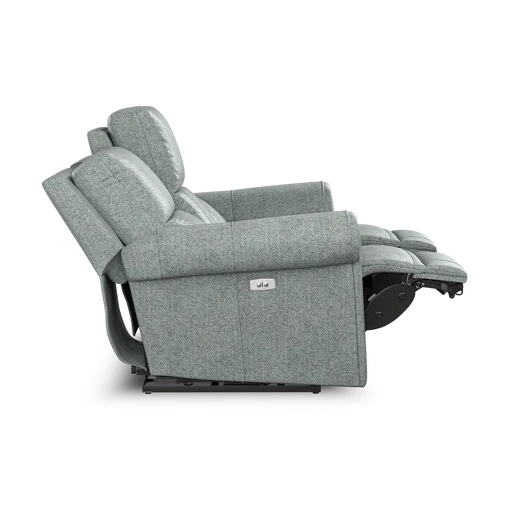 Colorado Electric Reclining Modular Group 9 in Santos Steel Fabric 6
