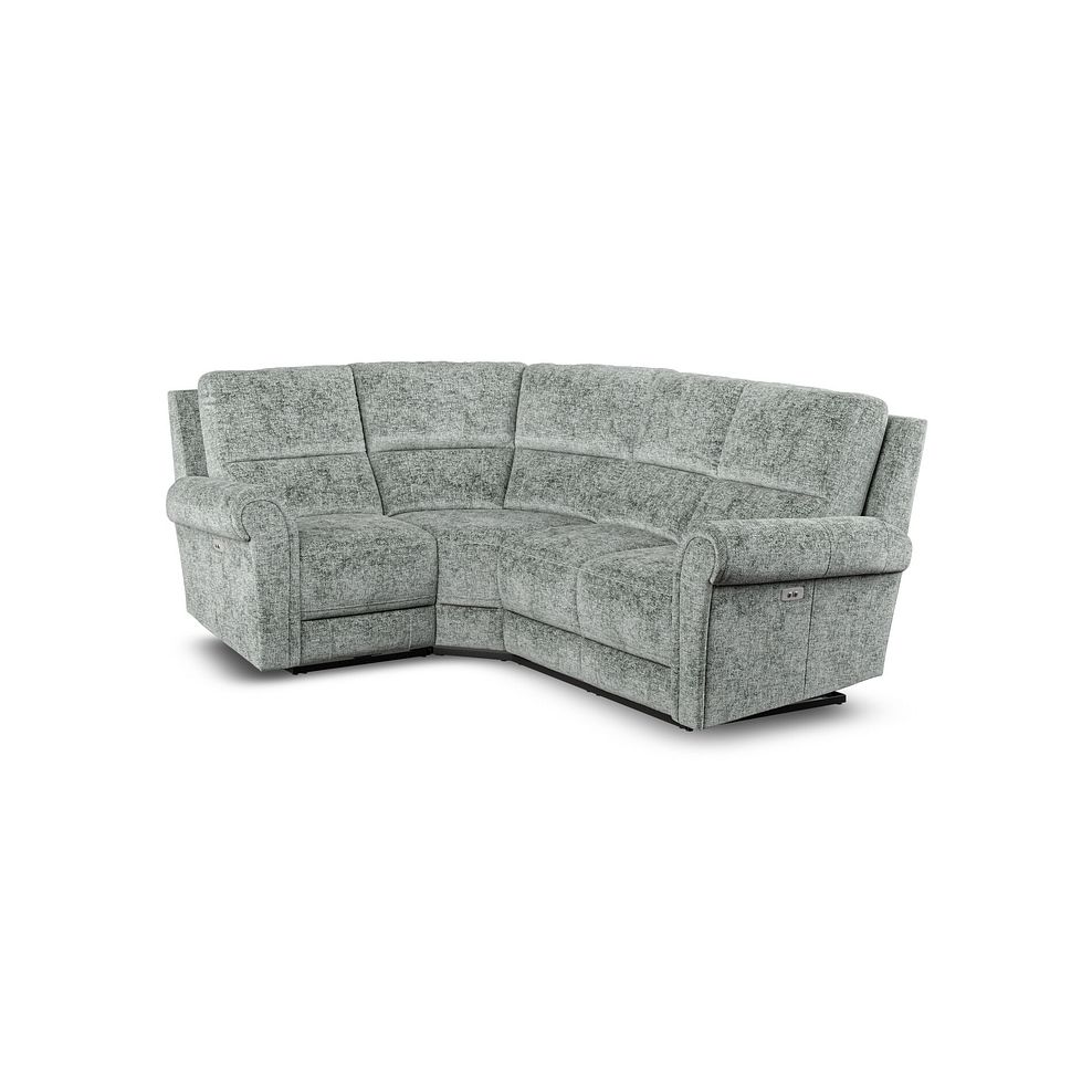 Colorado Electric Reclining Right Hand Modular Group 2 in Hopsack Platinum Fabric 1