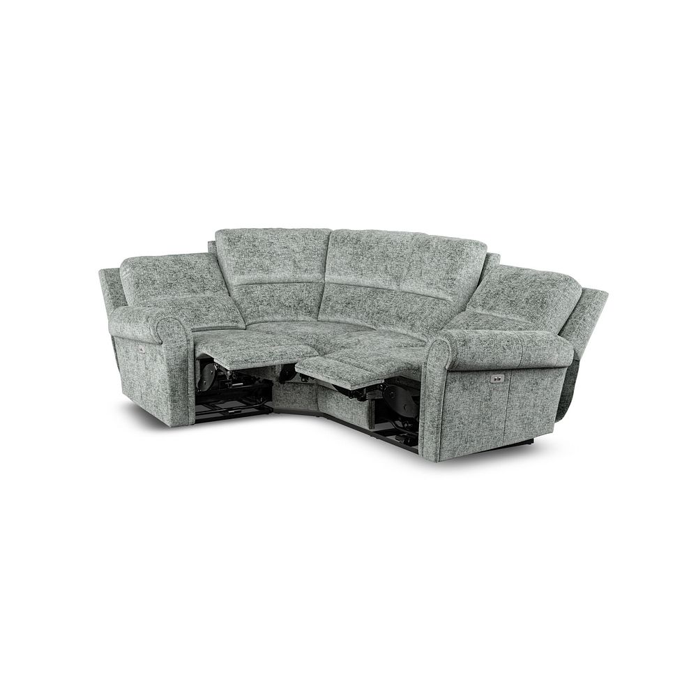 Colorado Electric Reclining Right Hand Modular Group 2 in Hopsack Platinum Fabric 4